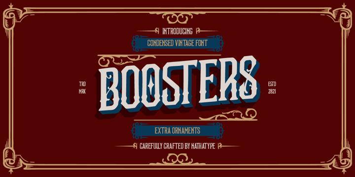 Boosters Font Poster 1