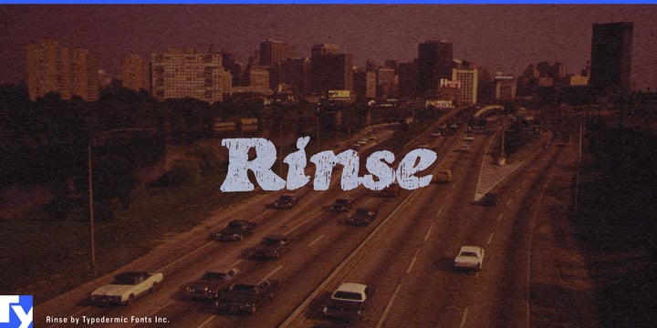 Rinse Font Poster 1