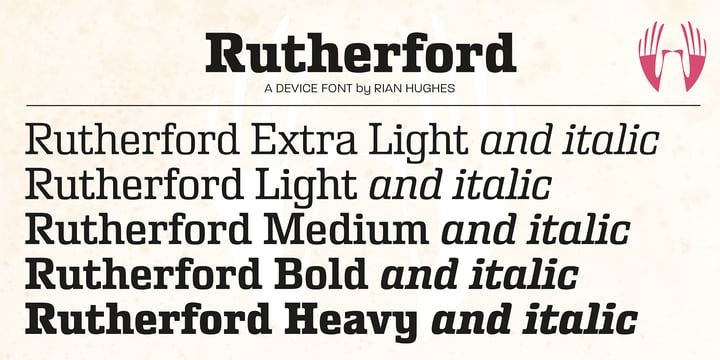 Rutherford Font Poster 5