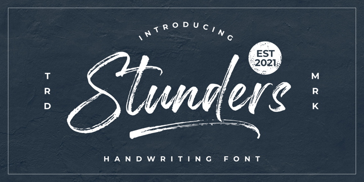 Stunders Font Poster 1