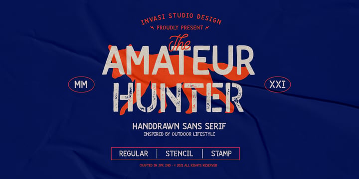 Amateur Hunter Font Poster 1