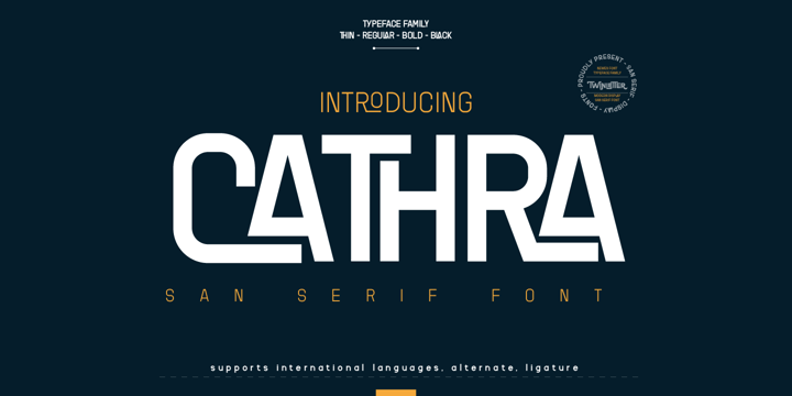 Cathra Font Poster 1