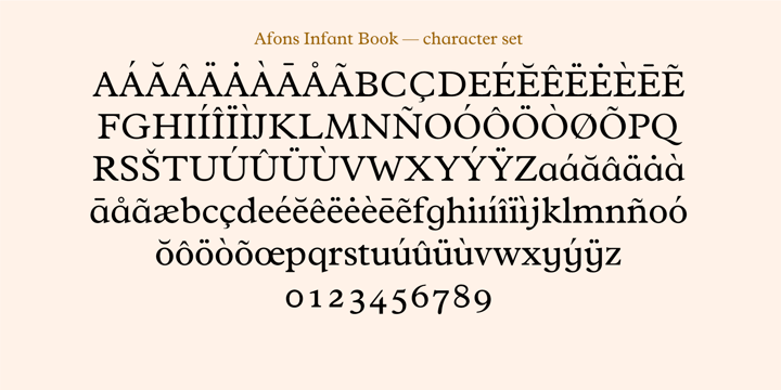 Afons Infant Font Poster 4