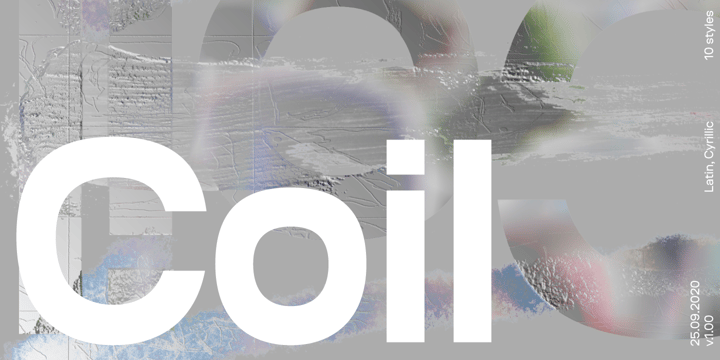Coil Font Poster 1
