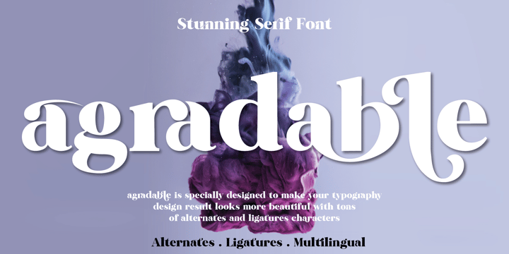 Agradable Font Poster 1
