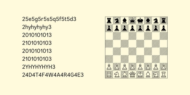 Chessnota Font Poster 3