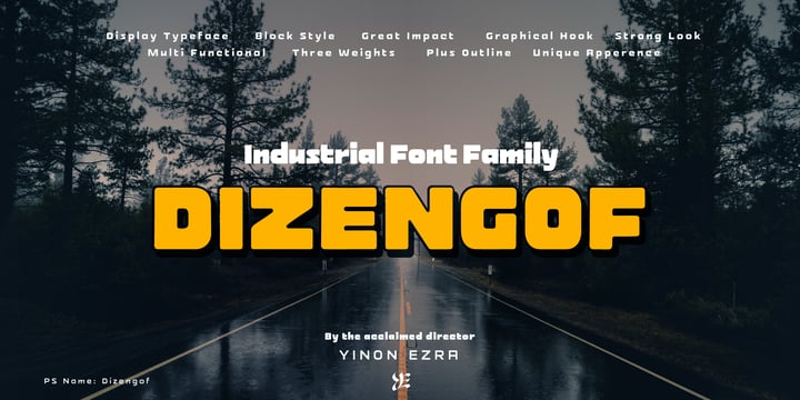 Dizengof Font Poster 1