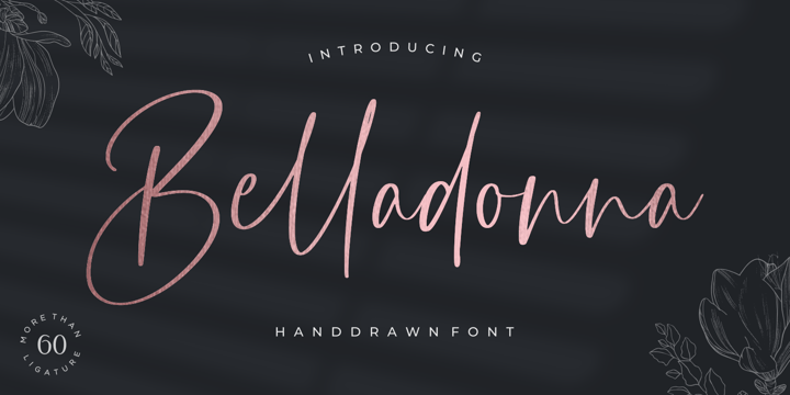 Belladonna Font Poster 1