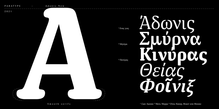 Adonis New Font Poster 3