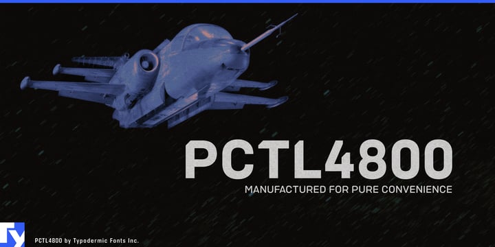 Pctl4800 Font Poster 1