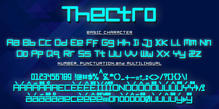 Thectro Font Poster 9