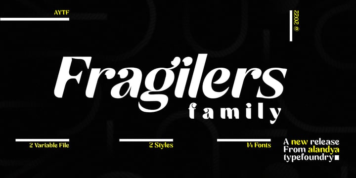 Fragilers Family Font Poster 1