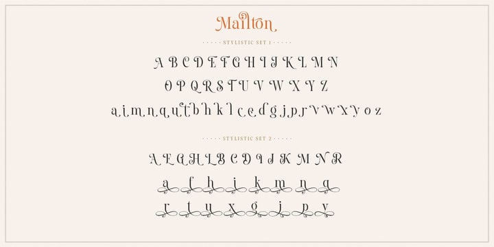 Mailton Font Poster 8