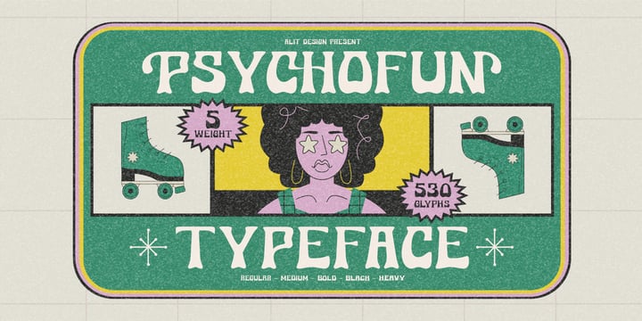 Psychofun Font Poster 1