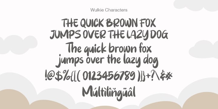 Wulkie Font Poster 8