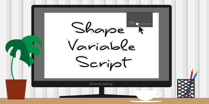 Shape Variable Script Font Poster 1