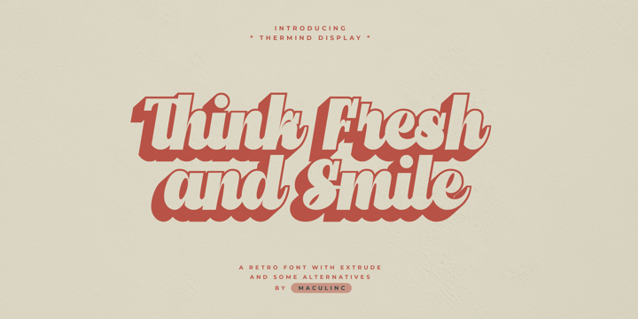 Thermind Font Poster 7