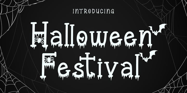 Halloween Festival Font Poster 1