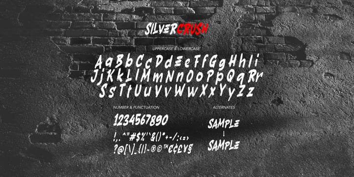 Silvercrush Font Poster 5