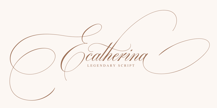 Ecatherina Font Poster 1