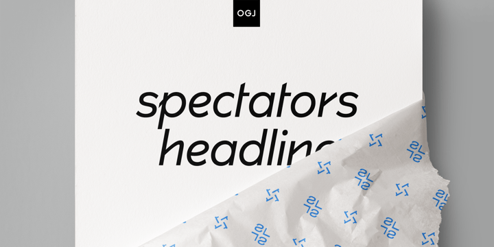 Spectators Headline Font Poster 1