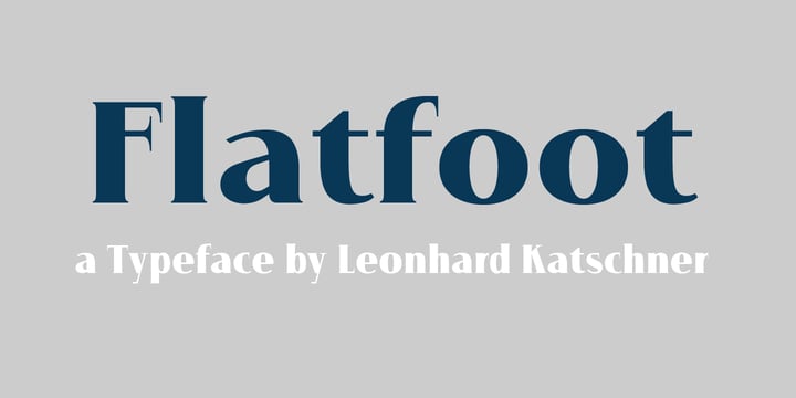 Flatfoot Font Poster 1