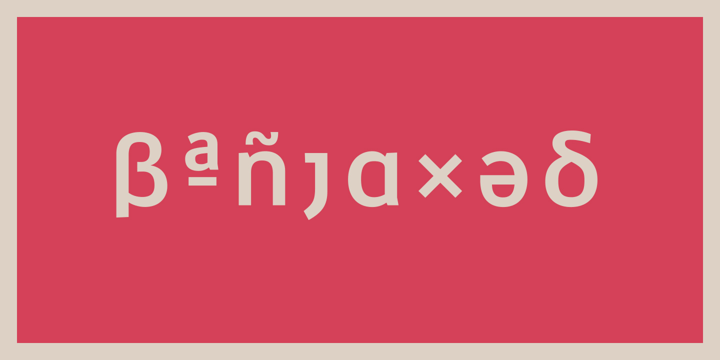Banjax Font Poster 2