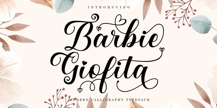 Barbie Giofita Font Poster 1