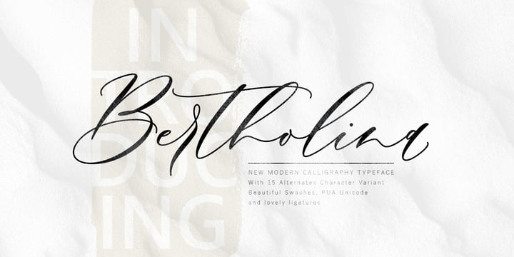 Bertholina Font Poster 1