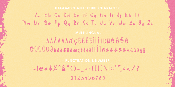 Kagomechan Font Poster 9