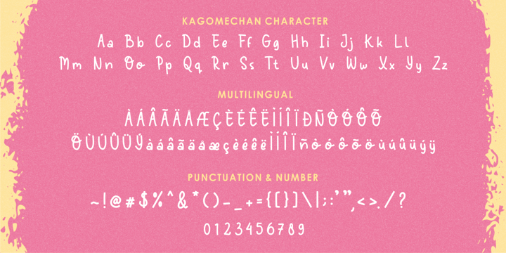 Kagomechan Font Poster 8