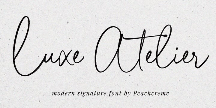 Luxe Atelier Font Poster 1
