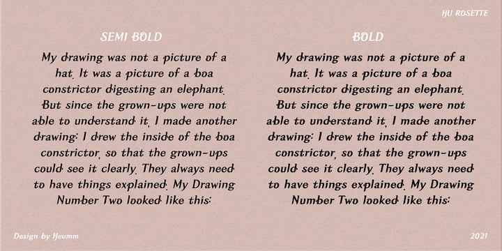 HU Rosette Font Poster 5