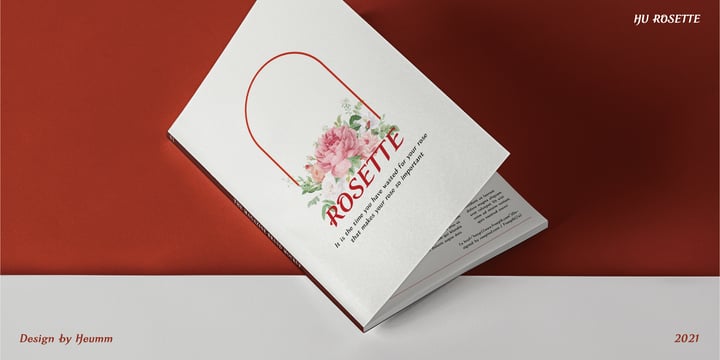 HU Rosette Font Poster 4