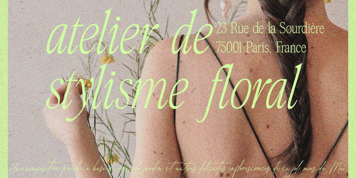 Atelier Femme Font Poster 2