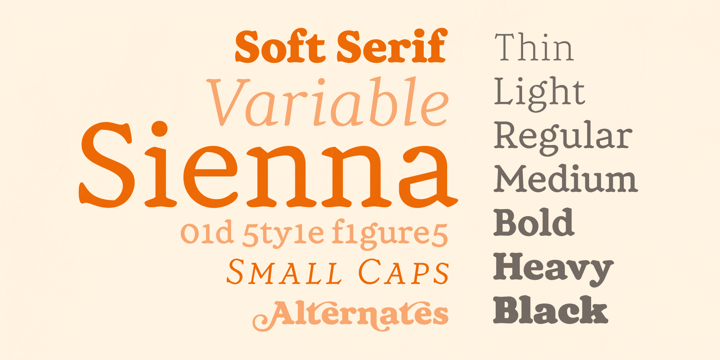 Sienna Font Poster 5
