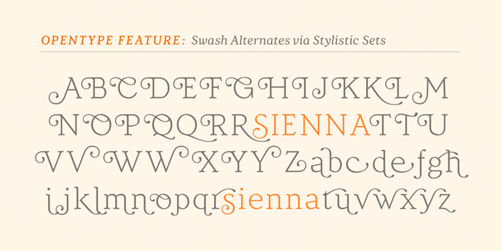 Sienna Font Poster 7