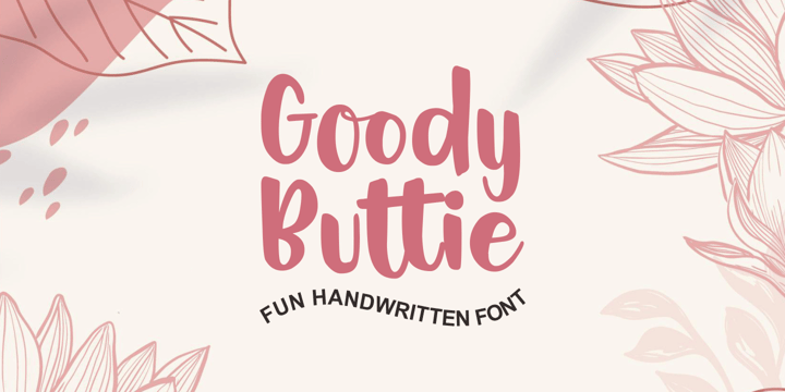 Goody Buttie Font Poster 1
