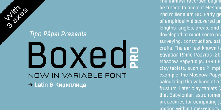 Boxed Pro Font Poster 1