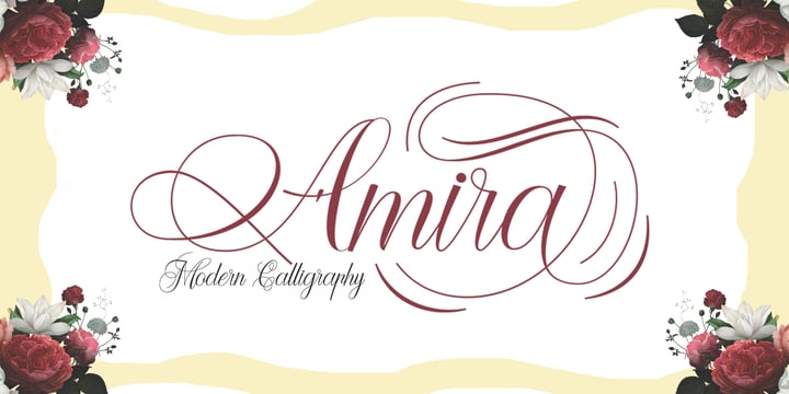 Amira Font Poster 1