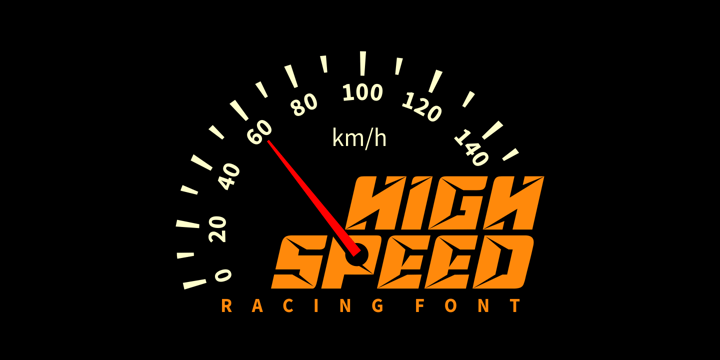 High Speed Font Poster 1