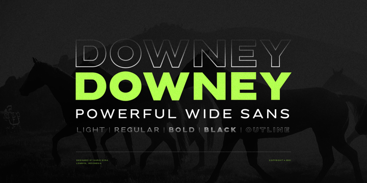 Downey Font Poster 1