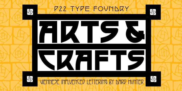 P22 Arts and Crafts Font Poster 1