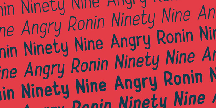 Angry Ronin Font Poster 6