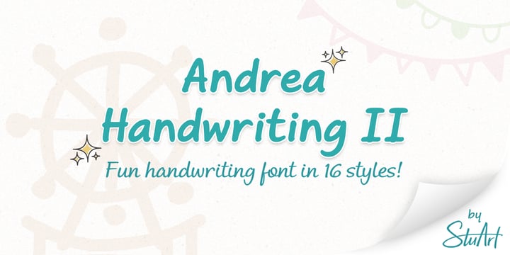 Andrea Handwriting II Font Poster 1