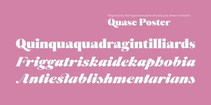 Quase Display Font Poster 7