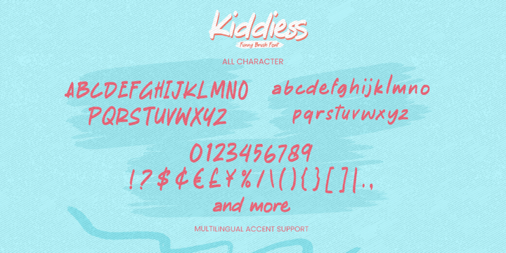 Kiddiess Font Poster 7