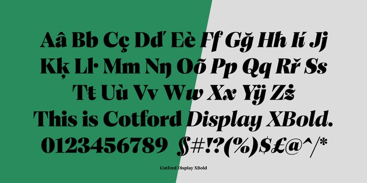 Cotford Variable Font Poster 5