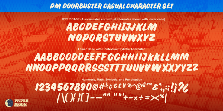 PM Doorbuster Casual Font Poster 2