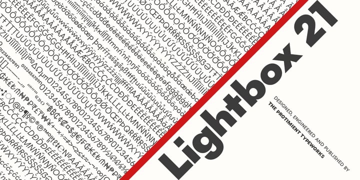 Lightbox 21 Font Poster 10